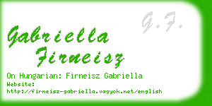 gabriella firneisz business card